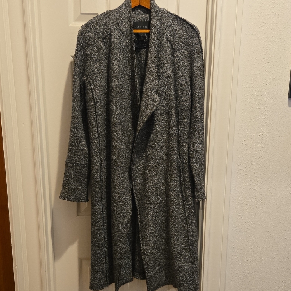 Tahari Women's Charcoal Trench Coat NWOT